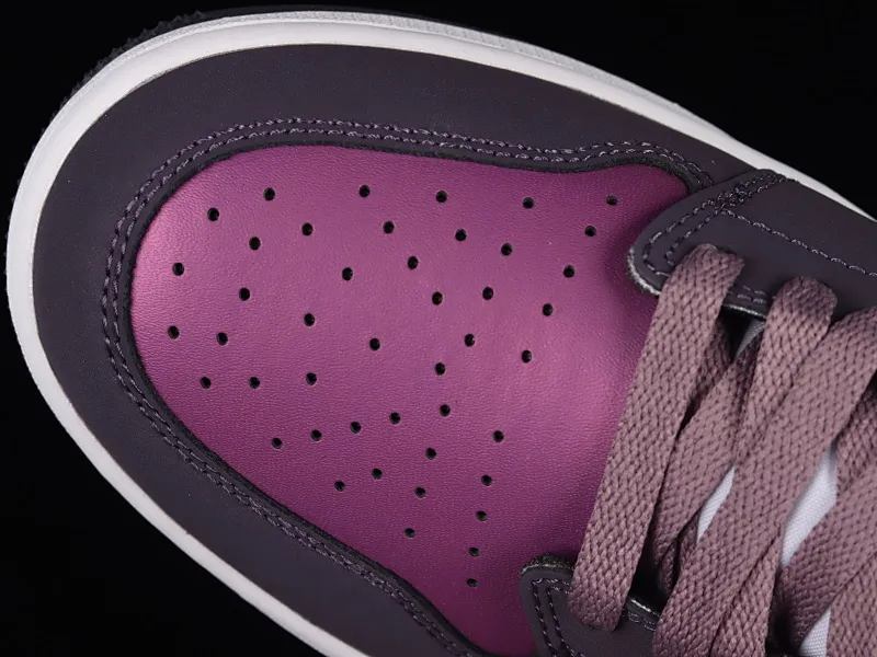All categories Air Jordan Jordan series basketball shoes Air Jordan 1 Low G version pure original Air Jordan 1 Low Golf "Purple Smoke" AJ1 Joe 1 new golf version smoke white purple DZ9787-155
